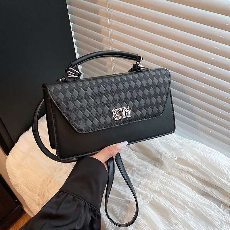 

Новая роскошная женская сумка через плечо 2025 года, многосторонняя сумка через плечо из натуральной кожи, винтажная шикарная сумка большой вместимости для работы