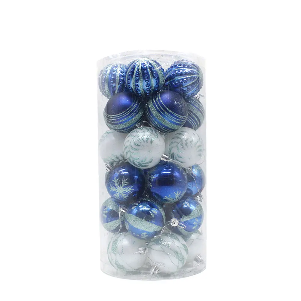 Christmas Tree Pendant Christmas Ball Decoration Eye-catching Accent Glossy Matte Finish Shatterproof Material