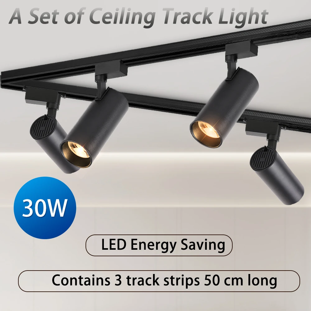 LED الأضواء مجموعة Led أضواء المسارات إضاءة السقف السكك الحديدية ضوء السقف تجهيزات الإضاءة لمتجر الملابس ديكور المنزل بقعة ضوء 220 فولت