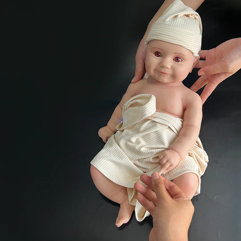 

Urchoice Artist Diy Hand-Made Unpainted Soft Spain Baby Girl 20 Inch Like Real Newborn Baby Size Heavy Silicone Reborn Dolls