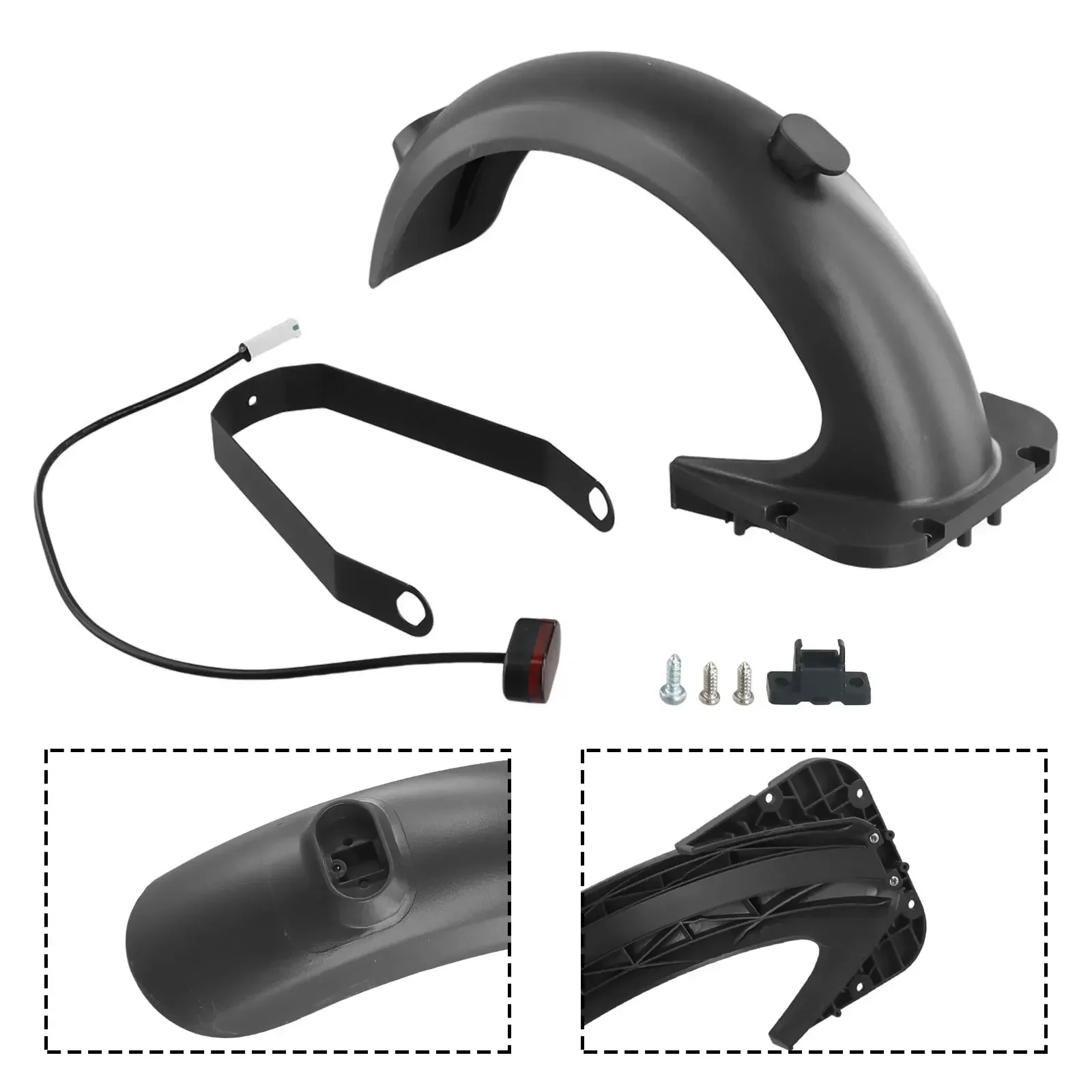 

Efficiently Prevents Splashing Clean Journey Electric Scooter Mudguard And Taillight Bracket Kit For Ninebot Max G30
