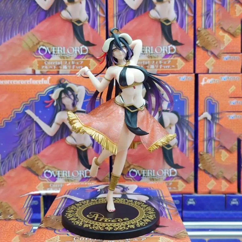 متوفر في المخزون الأصلي تايتو أفرلورد كورفول ألبيدو راقصة الدائمة الموقف جامع سطح المكتب زخرفة أنيمي نموذج لجسم لعبة هدية