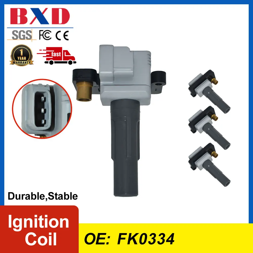 1/4PCS Ignition Coil FK0334 22433-AA540 22433-AA640 For Subaru EXIGA Baja Forester Impreza Legacy Outback