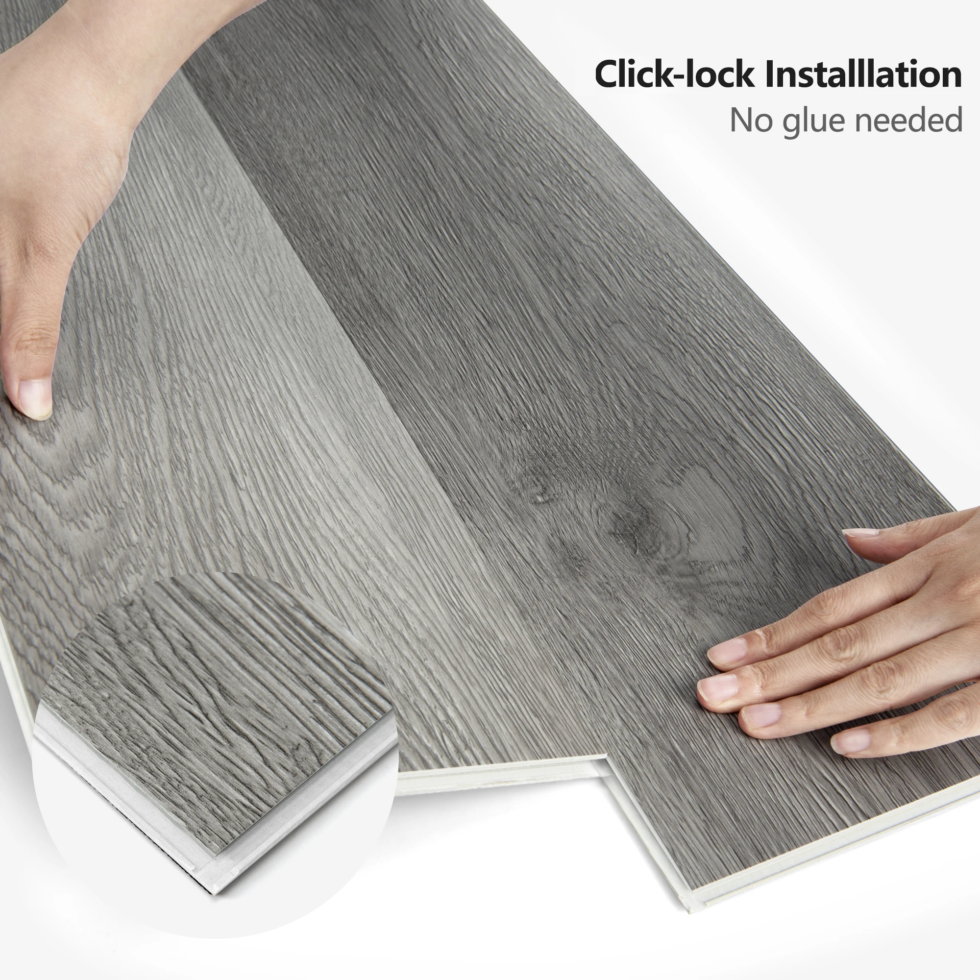 Art3d 10 عبوات من أرضيات الفينيل الفاخرة المتشابكة مقاس 48 بوصة × 7.2 بوصة، مظهر خشبي، يغطي لوح أرضي بقفل 24 قدم مربع لغرفة النوم #4