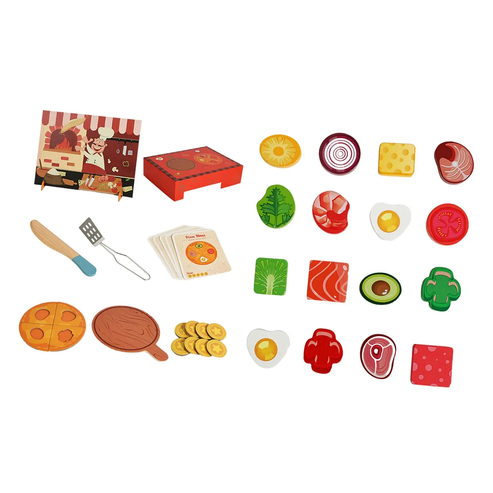 พิซซ่าปาร์ตี้ของเล่นเล่นชุดเครื่องประดับสําหรับสาวตัดเล่นอาหารของเล่นสําหรับเด็ก