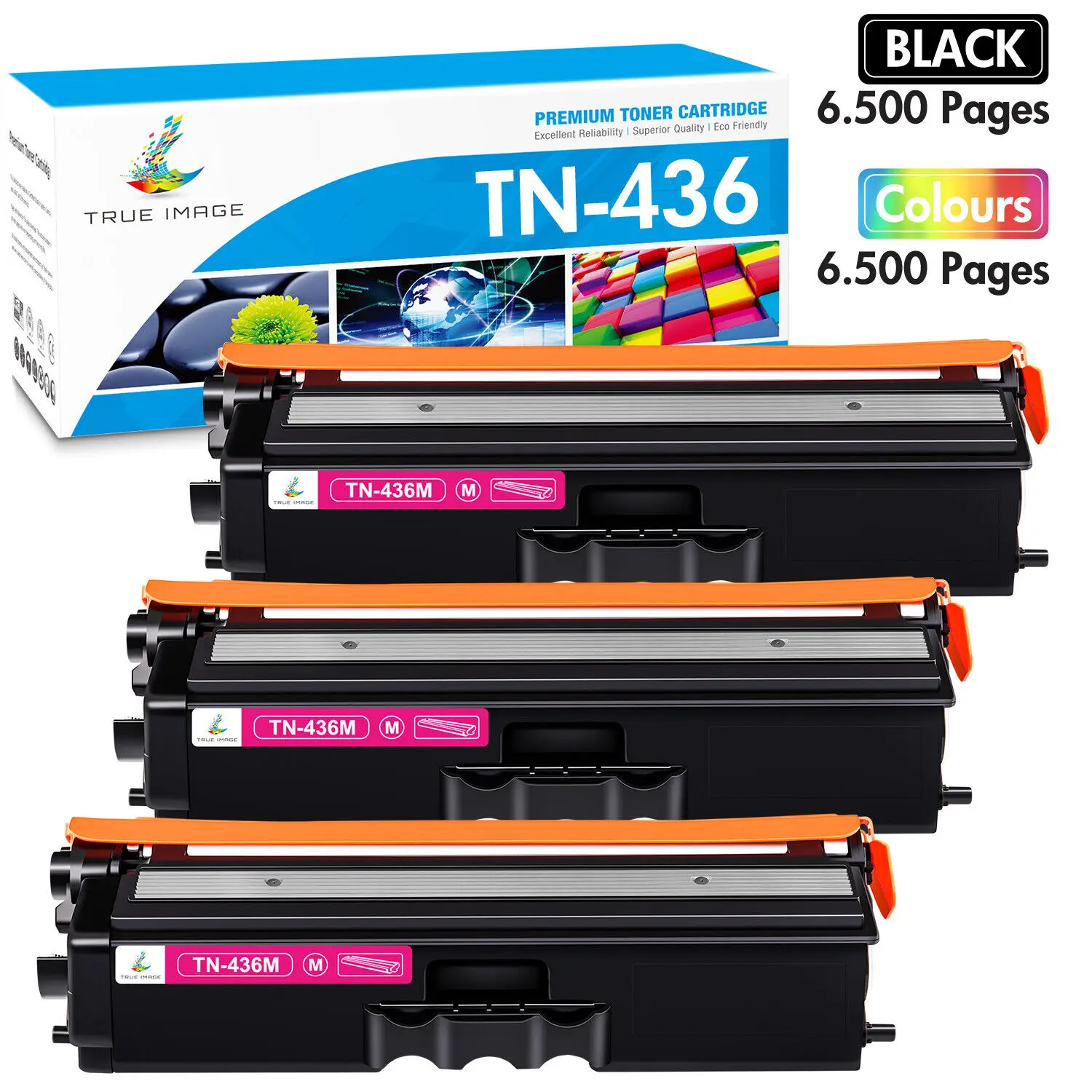 3x Magenta Toner TN436 kompatybilny z Brother HL-L8360CDWT L9310CDW MFC-L8900CDW