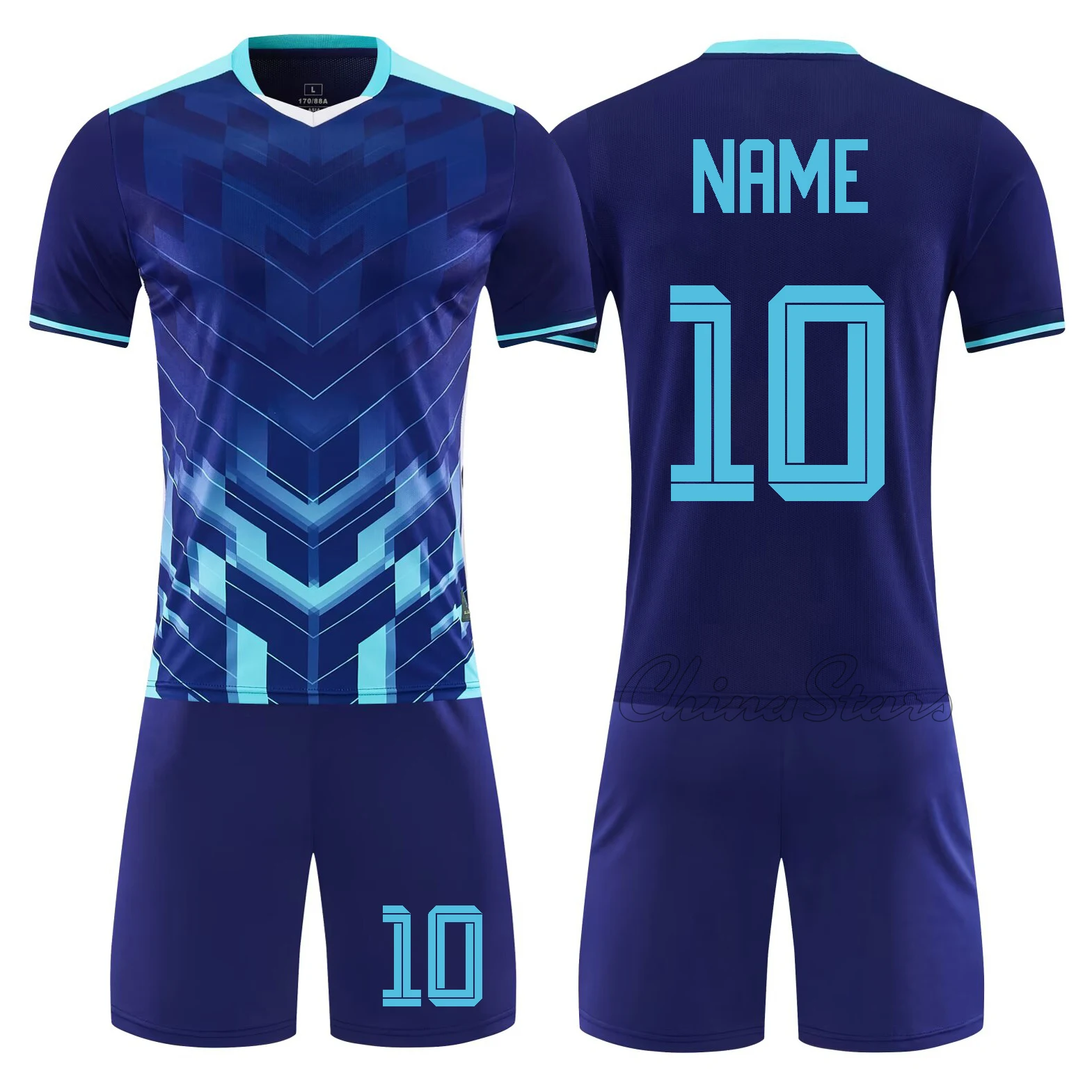 Soccer Team Customized Short Sleeved Youth Football Uniforms College Students Survetement Soccer Kits Men Football Jersey Sets