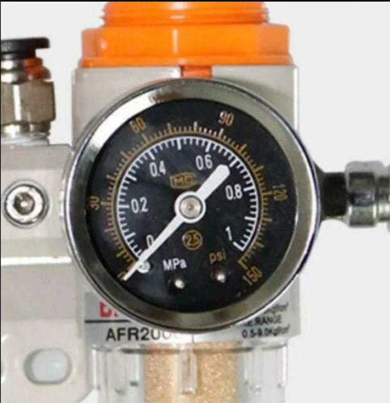 Air Compressor Air Filter Regulator Oil Water Separator Trap Filter Regulator Valve Automatic Drain Lubricator Pressure Gauge