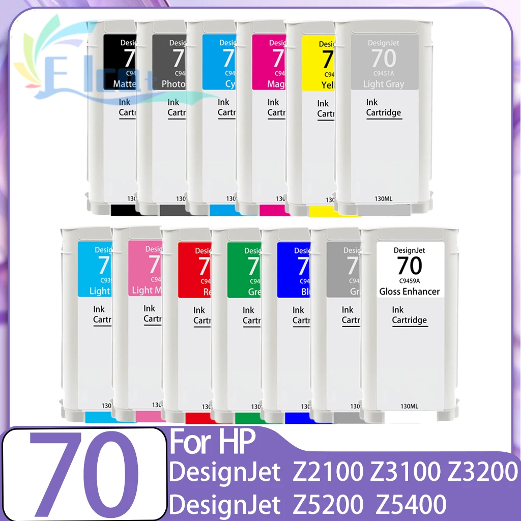 

Чернильный картридж 70, совместимый с HP 70, для принтеров HP Designjet Z2100, Z3100, Z3200, Z5200, Z5400