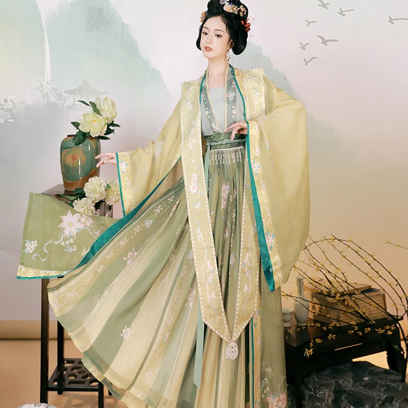 Adel Prinses Hanfu Jurk Chinese Oude Kostuum Traditionele Elegante Vintage Song Dynastie Kleding Borduurwerk