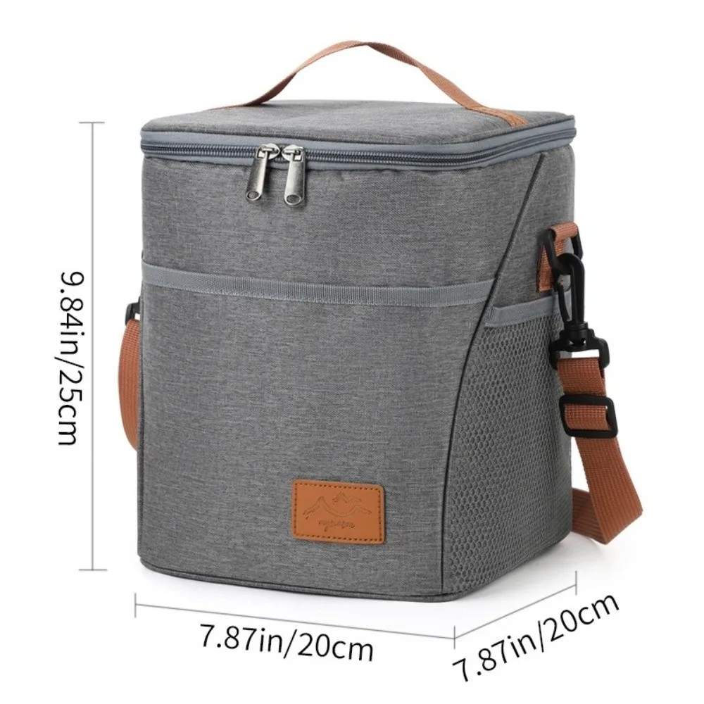 

Прочная сумка для обеда 10 л, водонепроницаемая сумка с горячей изоляцией, портативная сумка для хранения из алюминиевой фольги, сумка для пикника и кемпинга