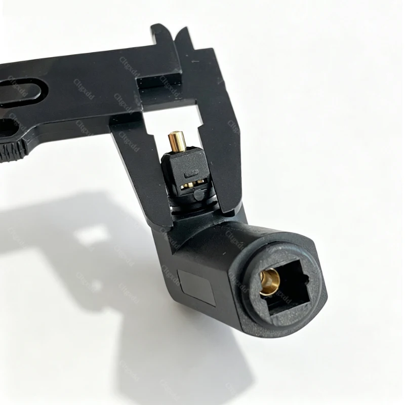 360 ° Drehbarer Toslink Optischer Audio-Adapter SPDIF Quadratische Buchse zu Mini 3,5mm Stecker Glasfaser-Verbinder für TV-Soundbar-Verstärker – Detail 4