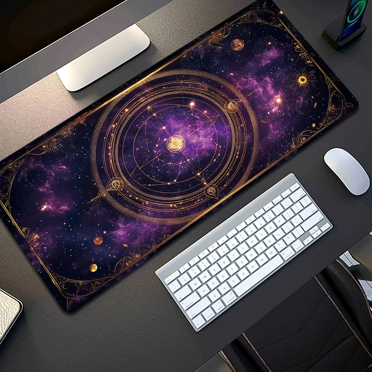 

Galactic Nebula Extended XXL Gaming Mouse Pad Non-Slip Desk Mat for Keyboard Set Up Desk Organizer Mouse Carpet Playmat Office