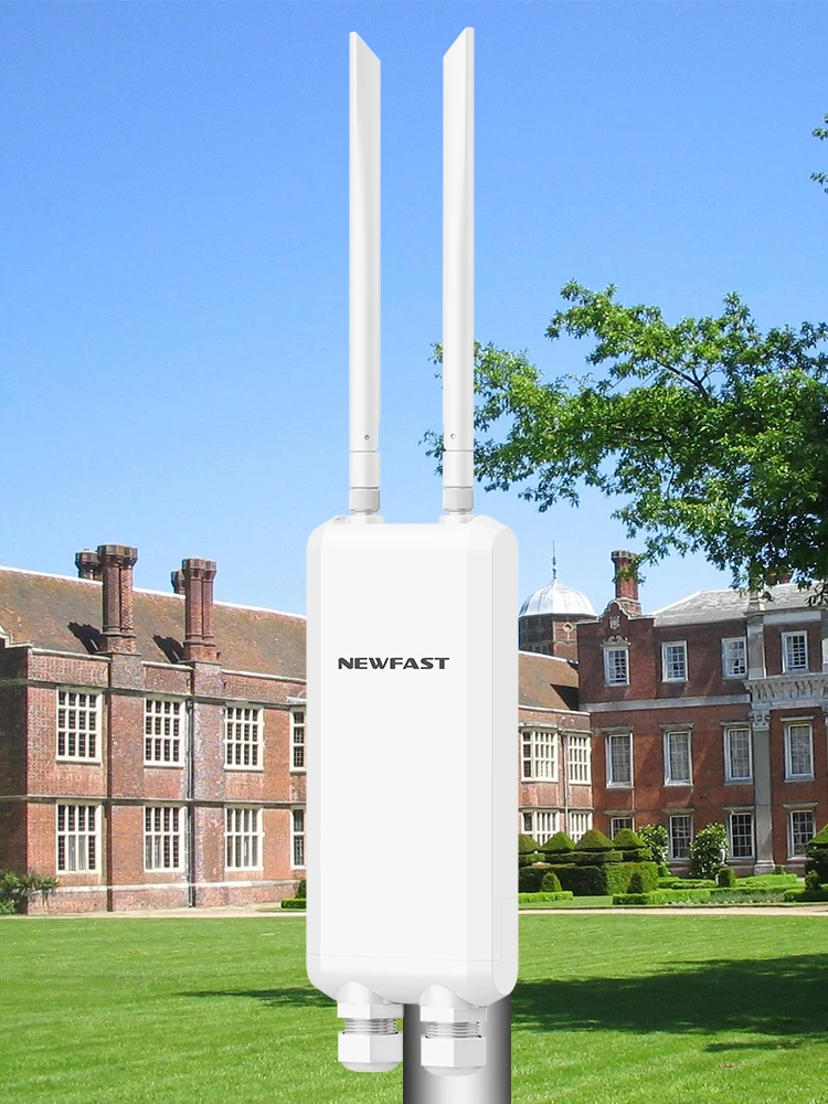 Newfast 1200Mbps Zewnętrzny Punkt Dostępowy 2.4G&5.8GHz Gigabitowy Router Antena WiFi Dalekiego Zasięgu Wzmacniacz AP IP66 Wodoodporny Wzmacniacz Sygnału Uliczny o Dużej Mocy — 2
