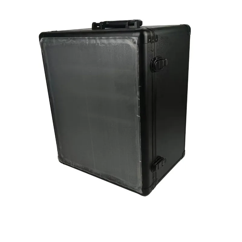 Aluminum Alloy Magnetic Display Box, Stackable Multi-Layer Tray Storage Case for Dolls & Model Toys