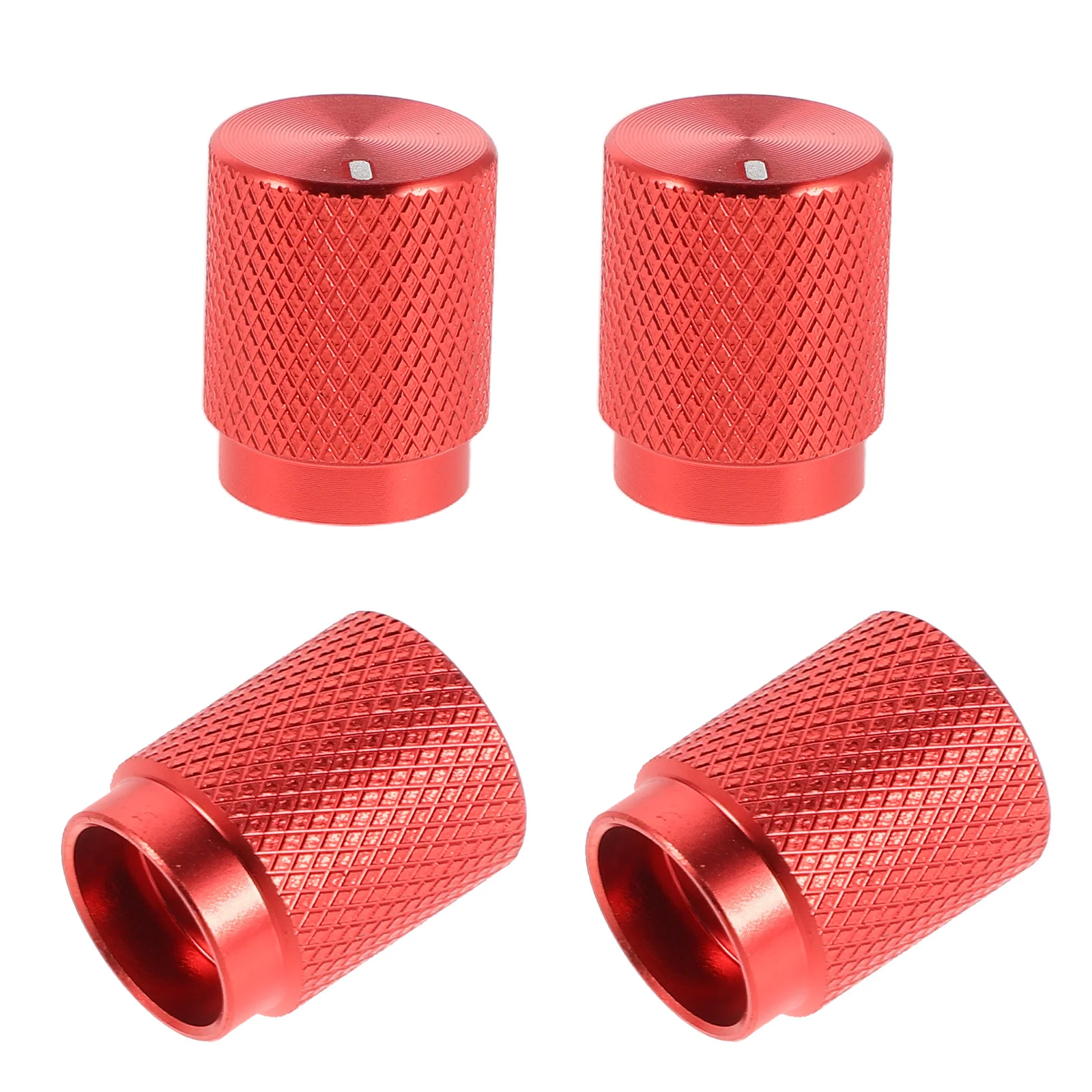 

4pcs Guitar Knobs Metal Dome Style Volume Tone Control Knob Replacement For Electric Guitar Bass Aluminum Potentiometer Caps