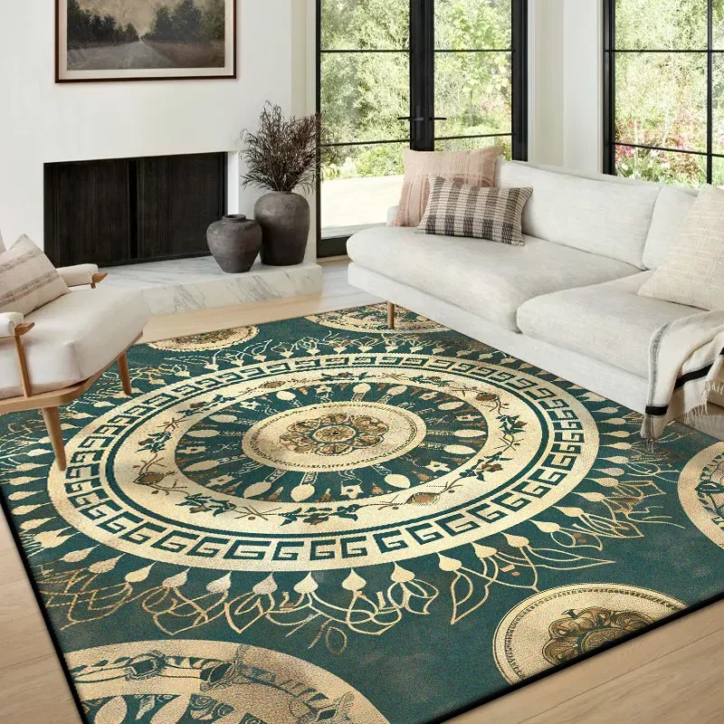 

Boho Living Room Carpet Abstract Decoration Bedroom Bedside Soft Antiskid Rug Home Sofa Area Coffee Tables Easy Clean Mat Fluffy