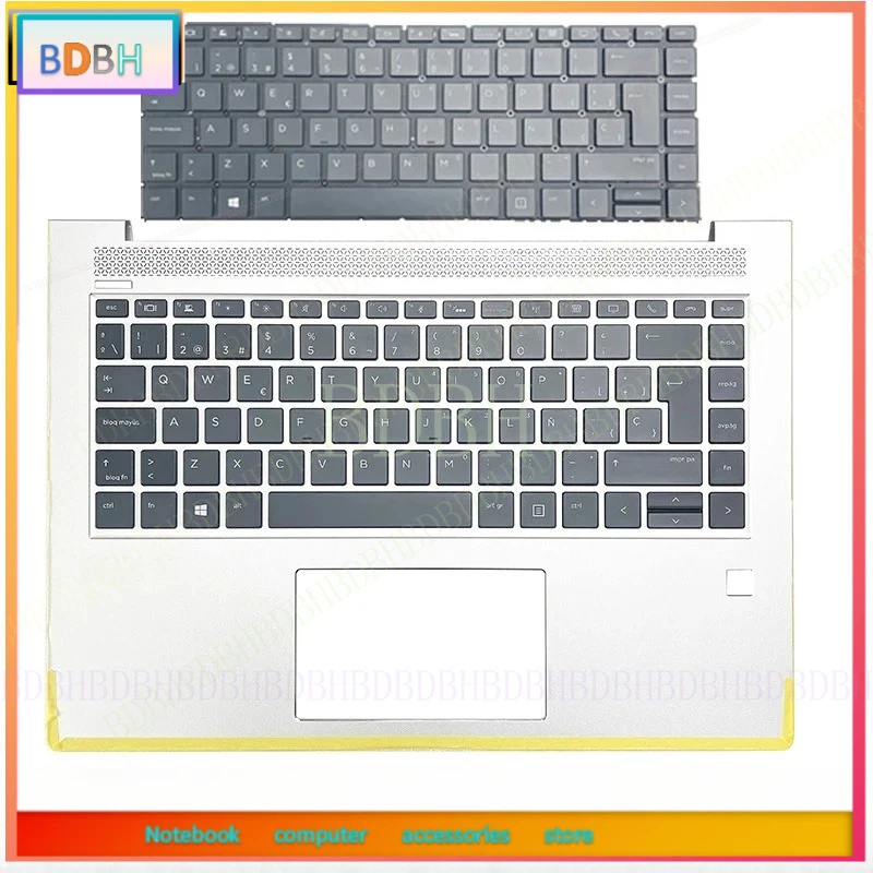 New Original Laptop Spain Keyboard for Elitebook 1040 G4 L02267-001 Palmrest Upper Case Replacement Backlight Keyboard SP