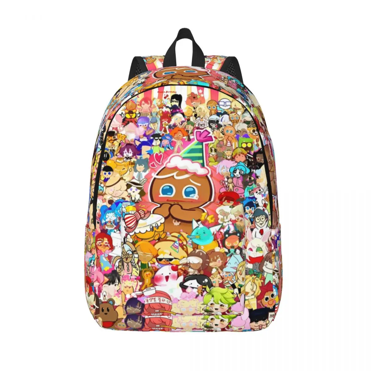 حقيبة ظهر Brave On X-Cookie Run Kingdom للرجال والنساء كاجوال للعمل في المدرسة الثانوية حقيبة كتف للكمبيوتر المحمول رياضية