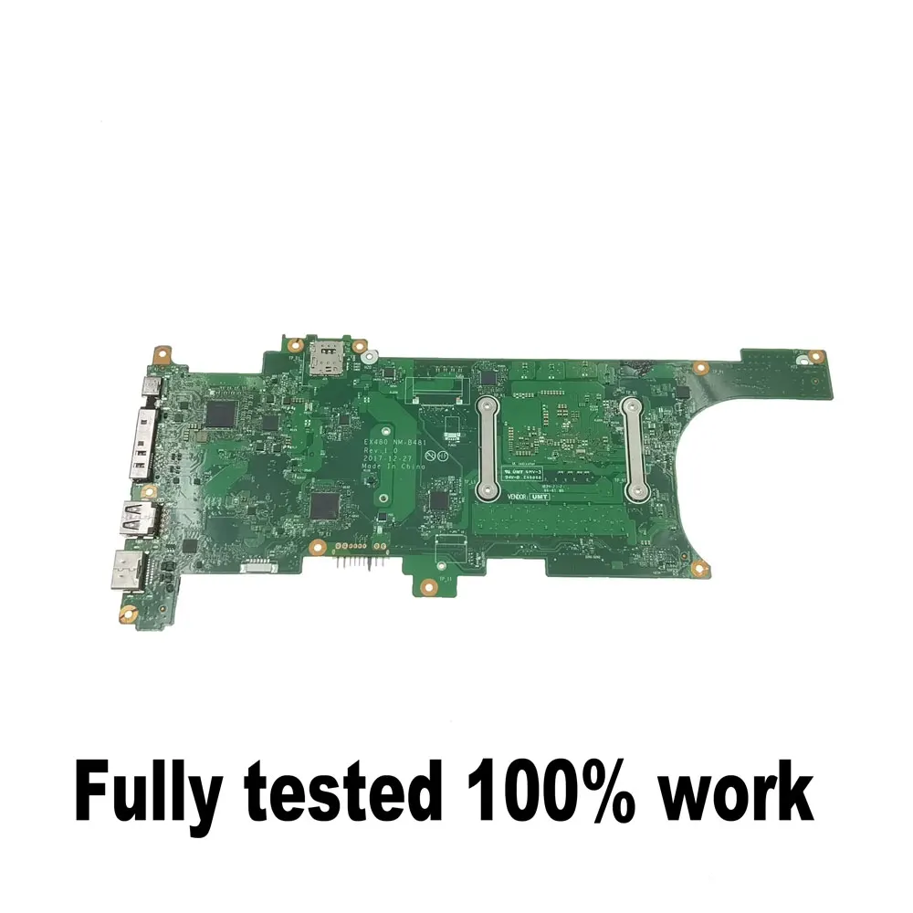 NM-B481 for Lenovo Thinkpad X1 Carbon 6th Gen laptop motherboard with i5 i7-8th Gen CPU 8G/16G RAM 01YR221 01YR210 01YR237 Test