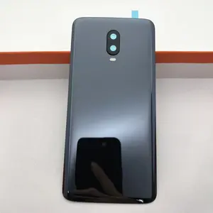 Bilashmart Oneplus 6T Battery Back Cover Housing Rear Door Case Replace Battery Cover With Camera Lens