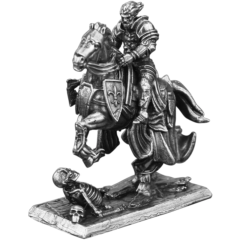 Figurines d'action de soldat du Corps des chevaliers Terran médiévaux en métal, modèle de jouets, accessoires d'ornement miniatures de bureau, pièce de jeu de société