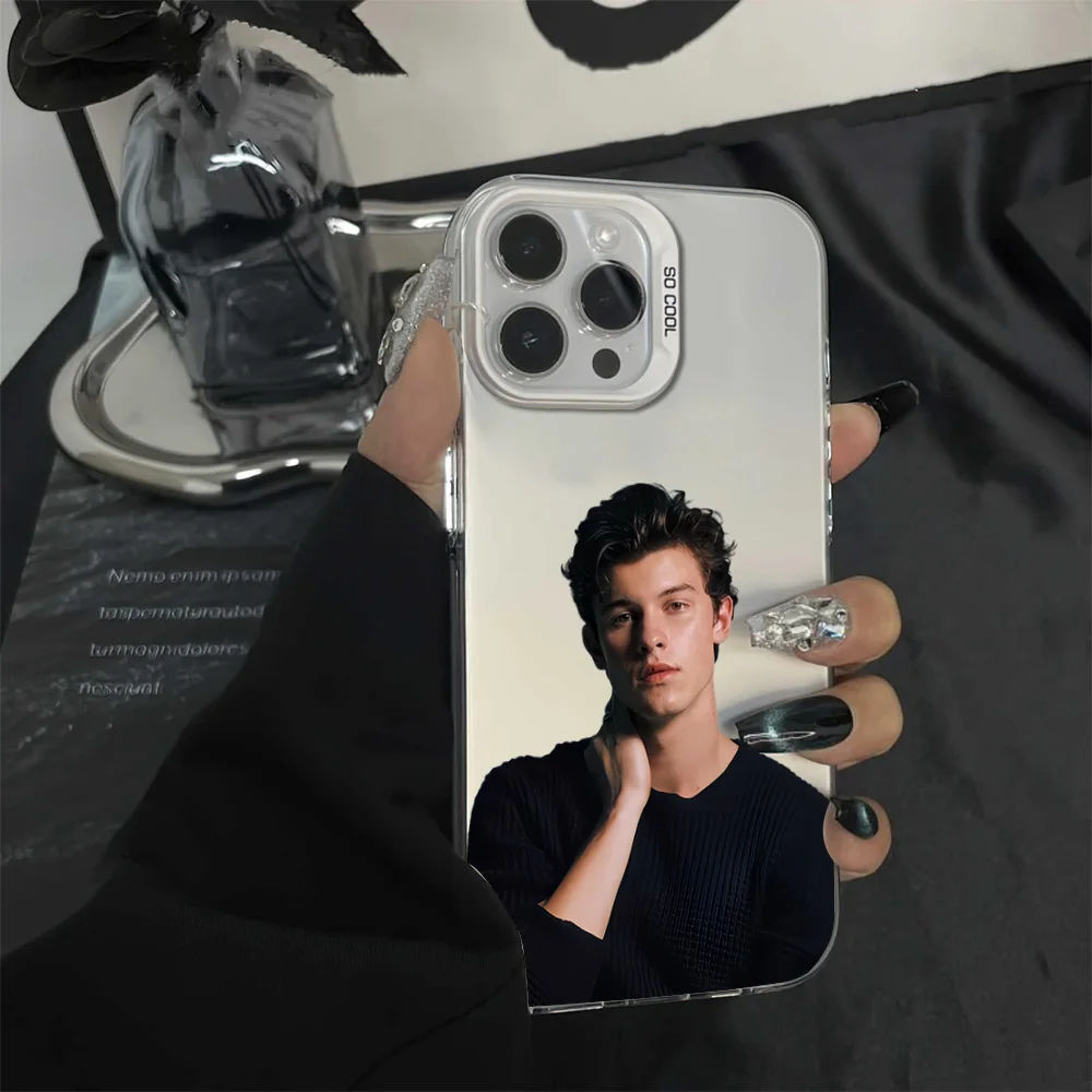 Singer S-Shawn M-Mendes S-Shawn Phone Case For Samsung Galaxy S24 S23 S22 Plus Ultra FE A71 A55 A54 A53 Laser Cover IMD Color