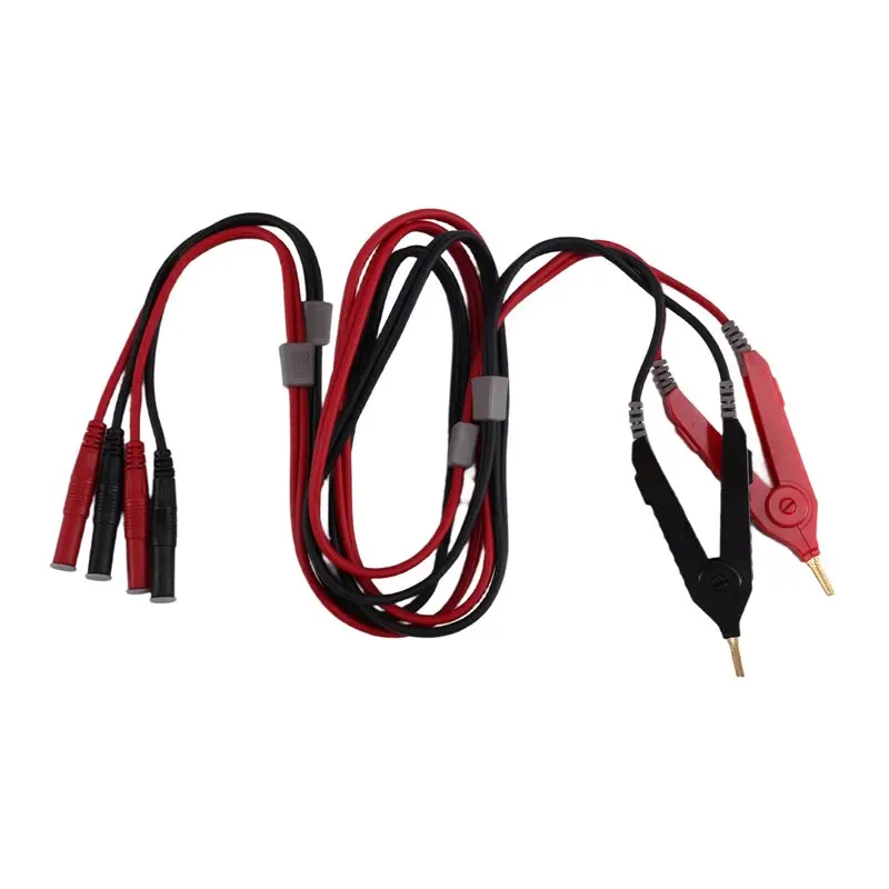 A19F-4-Draht-Kelvin-Testclip für Messleitung, Bodenwiderstand, 4-Draht-Kelvin-Testsonden für elektrische Prüfung, Kelvin-Testclip