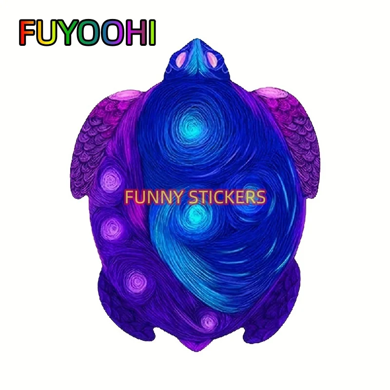 FUYOOHI Marine Turtle Waterproof Vinyl Stickers for All Vehicles, Motorcycles, Helmets & Laptops