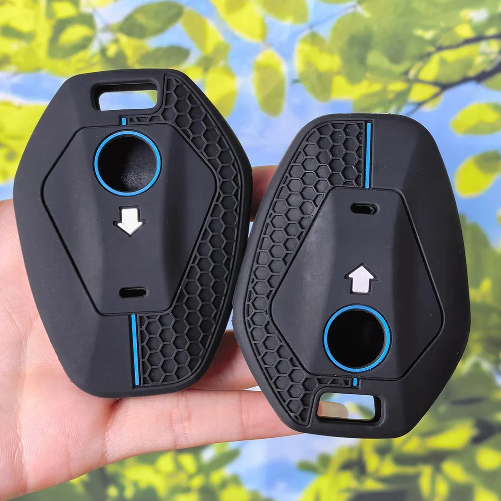 Stylish Sport Silicone Key Fob Cover for BMW R1300GS R1300 1300GS R1250GS R1250 ADV Adventure Honeycomb Stripe Shell