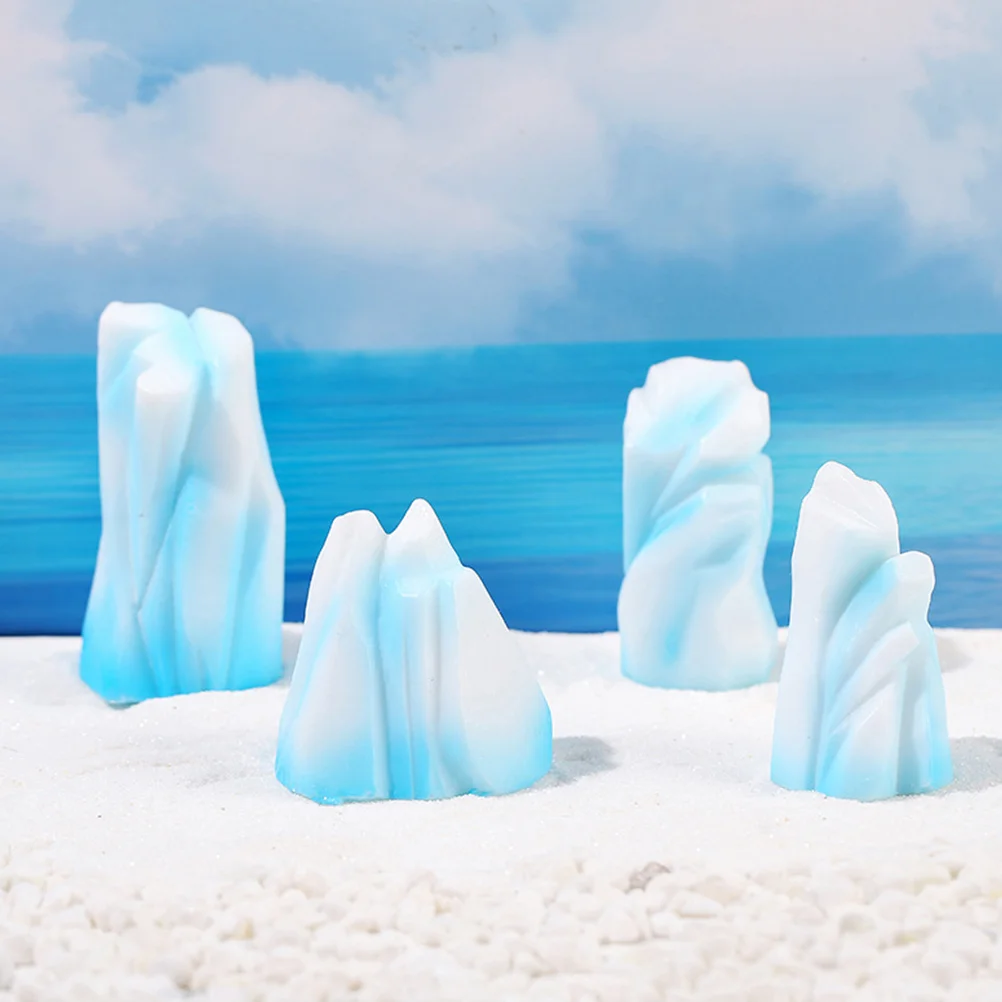 

8 Pcs Models Iceberg Micro Landscape Mini Floeberg Decoration Miniature Tiny Animal