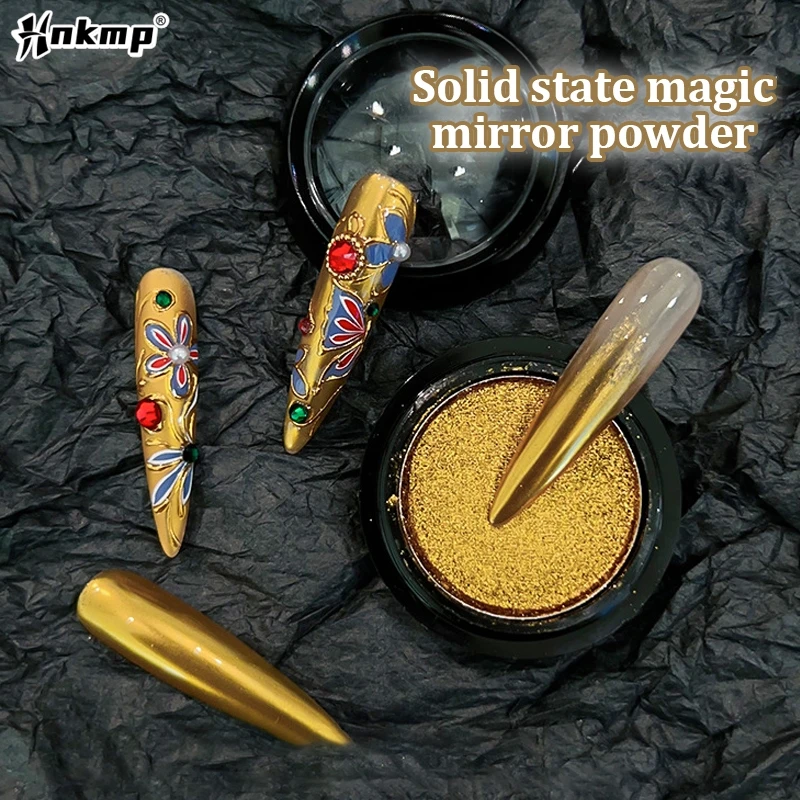 Metallic Mirror Powder Metal Nail Glitter Gold Champagne Silver Gel Polish Chrome Dust Manicure Diy Flake Decoration