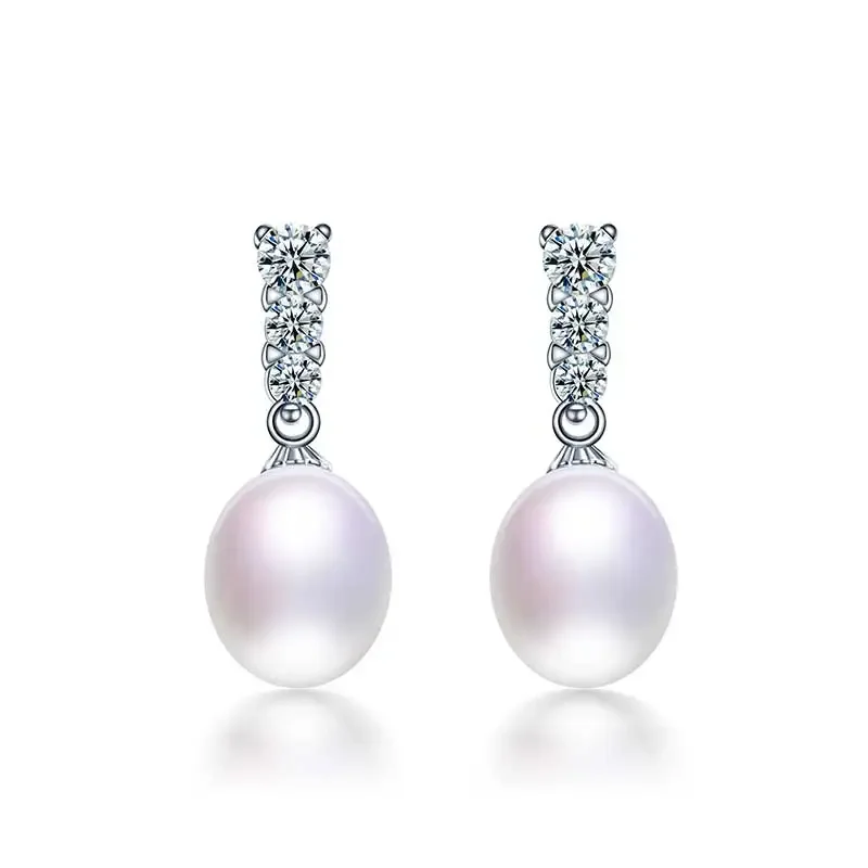 HENGSHENG HS Bất Natural Ngọc Trai Nước Ngọt Earrings Cho c&aacute;c C&ocirc; G&aacute;i, Drop Earrings Với Đồ Trang Sức Mỹ Nữ B&ocirc;ng Tai