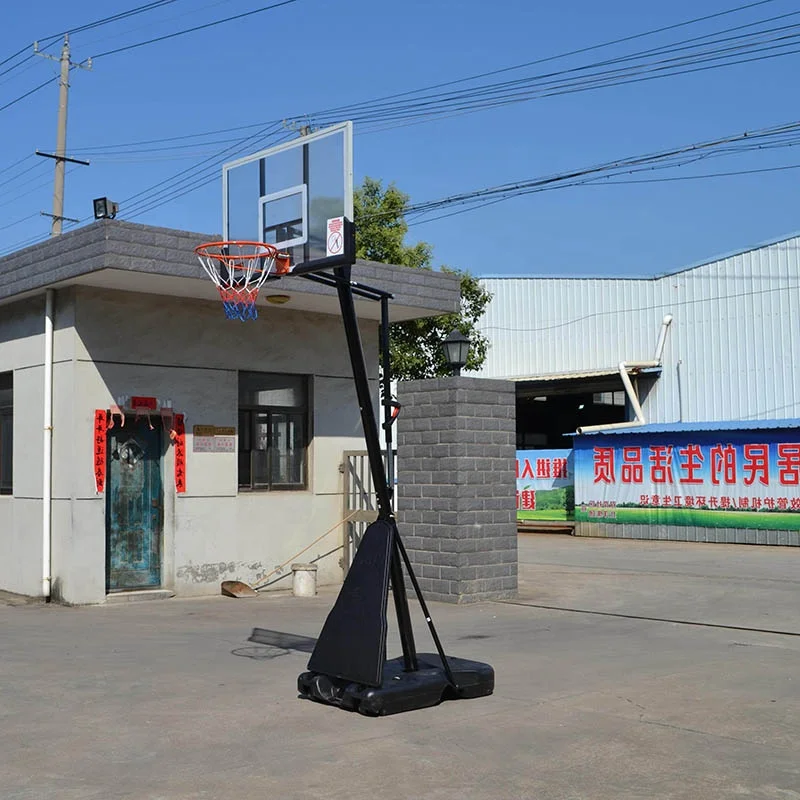 10ft Height Adjustable Basketball Stand With 44 Inch PE Backboard Indoor Outdoor System