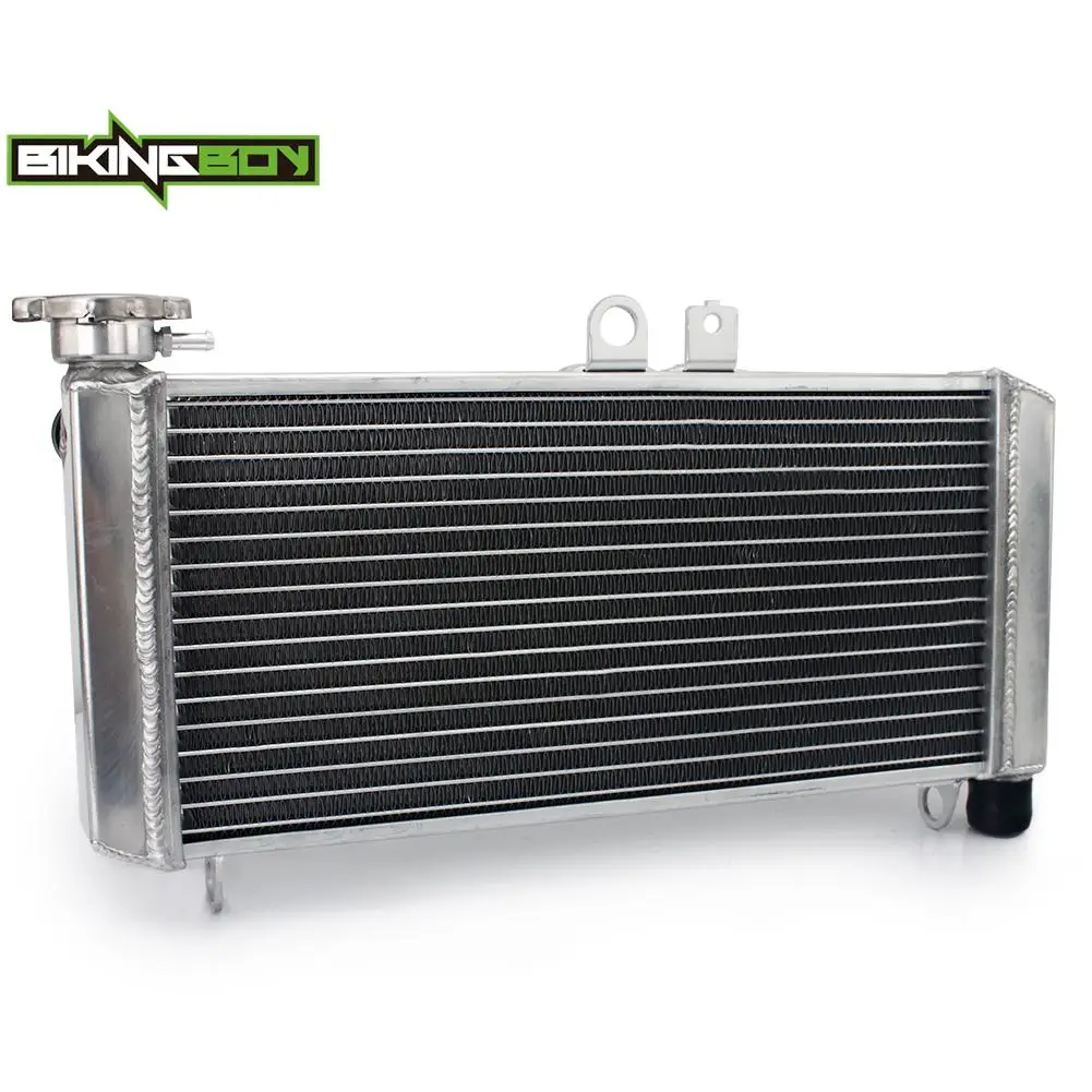 BIKINGBOY Engine Cooling Radiator For CBF 600 S / ABS 04 05 06 07 CBF600F / ABS 11 12 13 14 Water Cooler Aluminium Core Polished