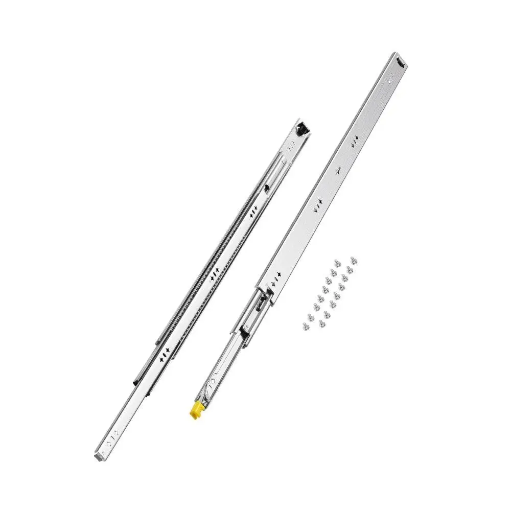 

16 Inch Full Extension Drawer Slides Ball Bearing System Soft Close 1 Pair Heavy Duty Kitchen Cabinet Hardware