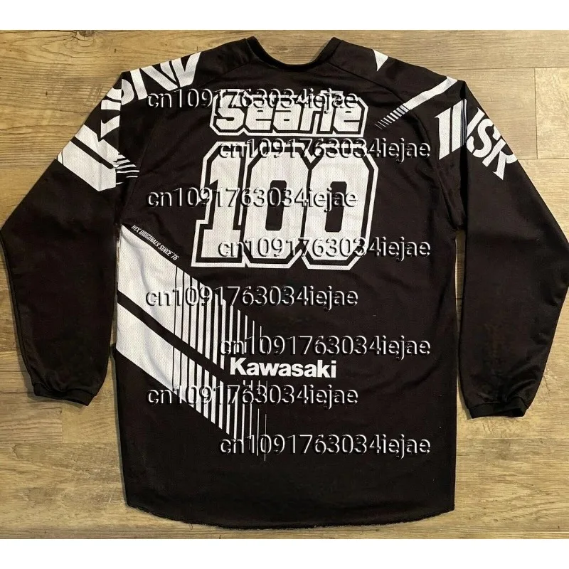 

Men’s Kawasaki Racing Motorcycle Jersey Long Sleeve Quick Dry Comfortable Breathable Shirt for Dirt Bike and Mountain Riding