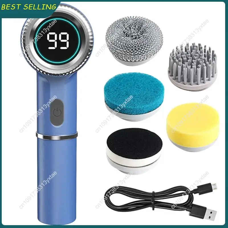 N09R-Electric Spinning Brush USB Charging Spinning Brush Spinning Brush For Tiles Glass