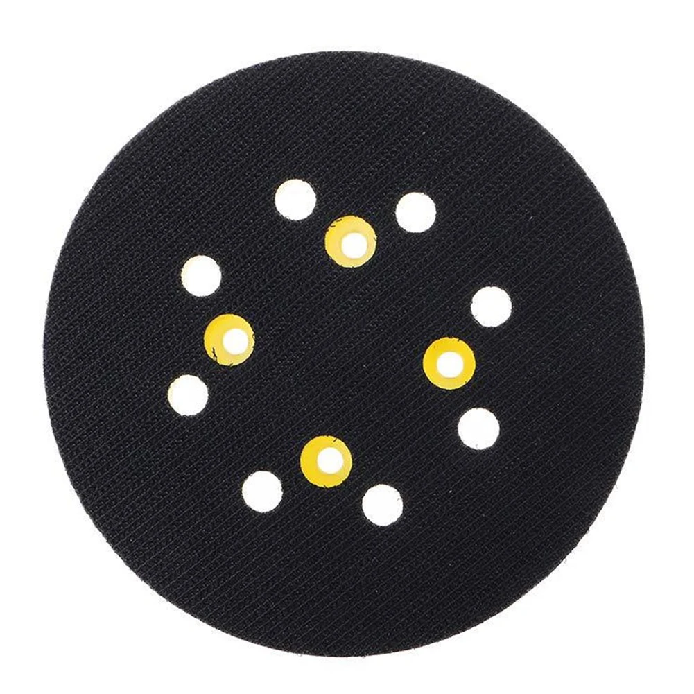 5 In 8-Holes Round Backing Sanding Disc Pad For Electric Orbital Sander Backing Pad Polishing Paper Abrasive Tools Yellow+Black