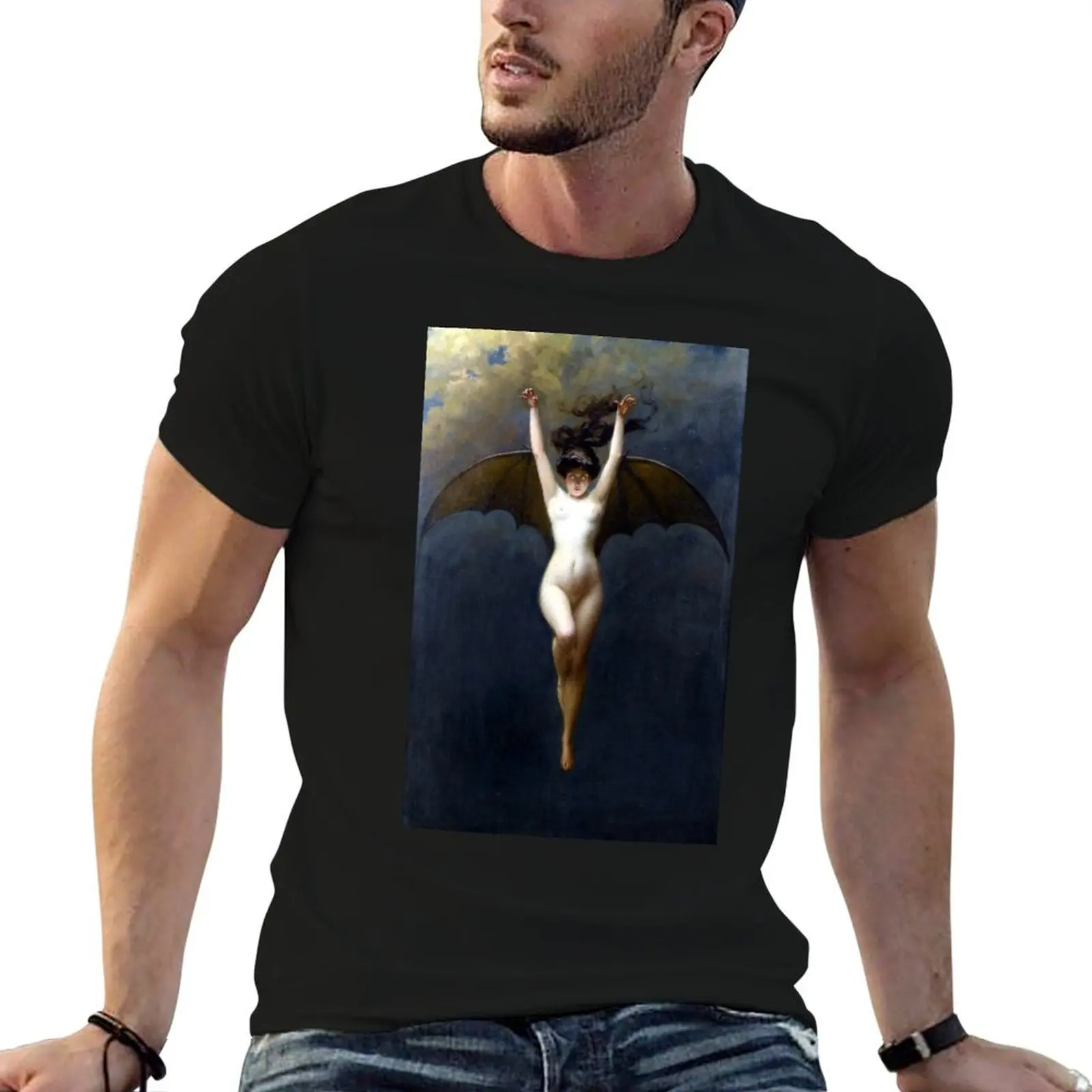La Femme Chauve-Souris - The Bat-Woman - Albert Joseph Pénot T-shirt décontracté basique style streetwear