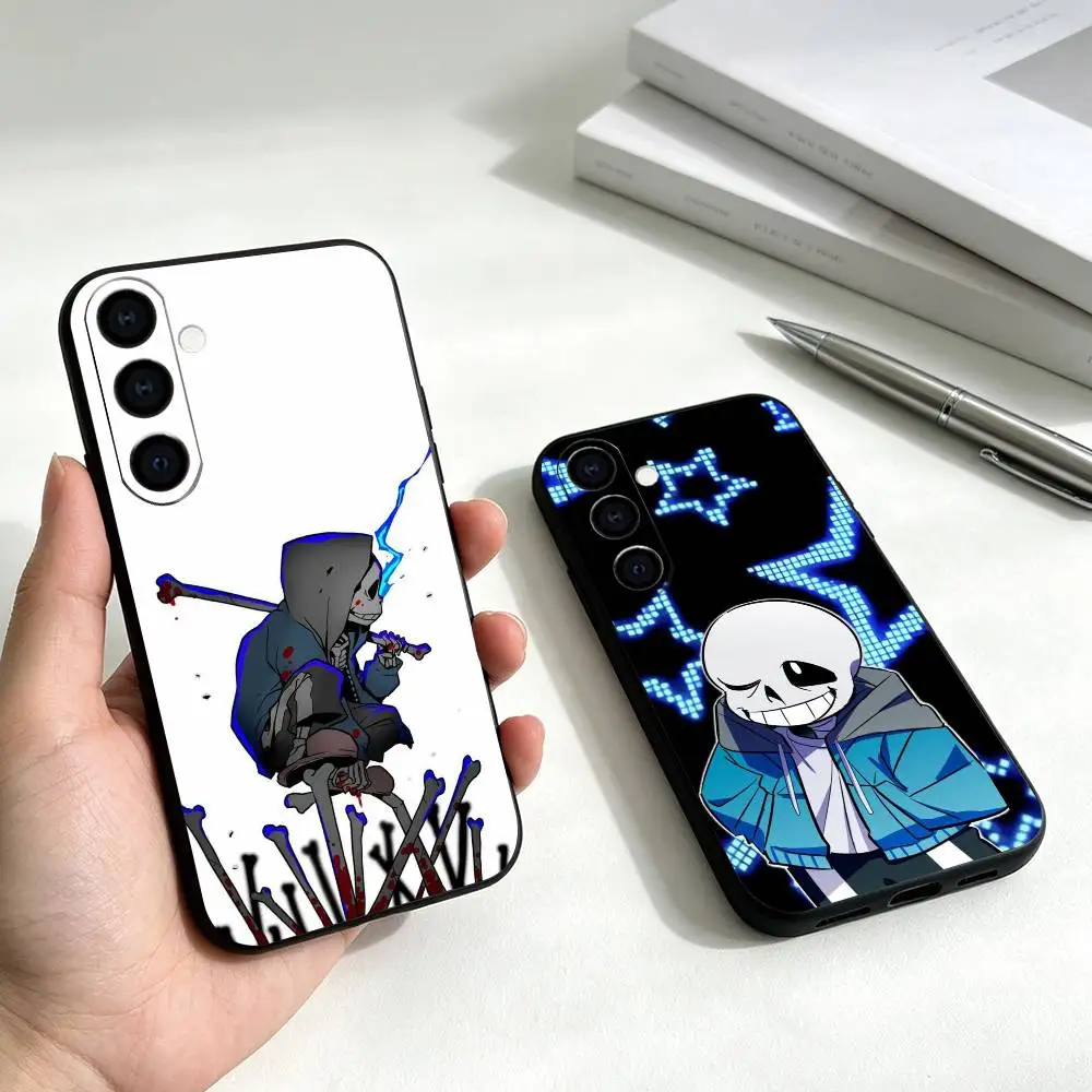 Game Undertale Phone Case For Samsung Galaxy A73,A72,A71,A70,A53,A52,A51,Others Soft Black Cover Gift