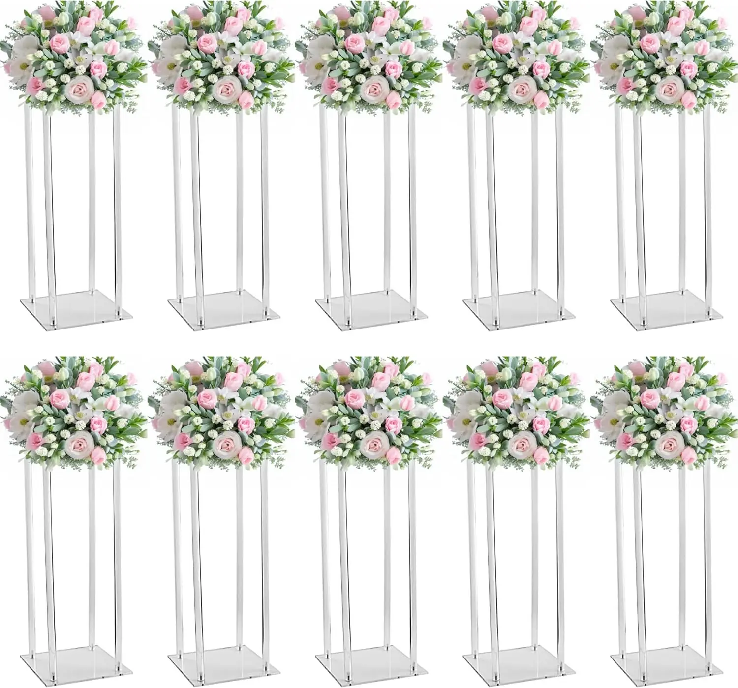 

4pcs/10pcs/40cm/90cm/120cm)Acrylic Centerpiece Stand for Wedding Table Centerpiece Decorations, stand for Flowers