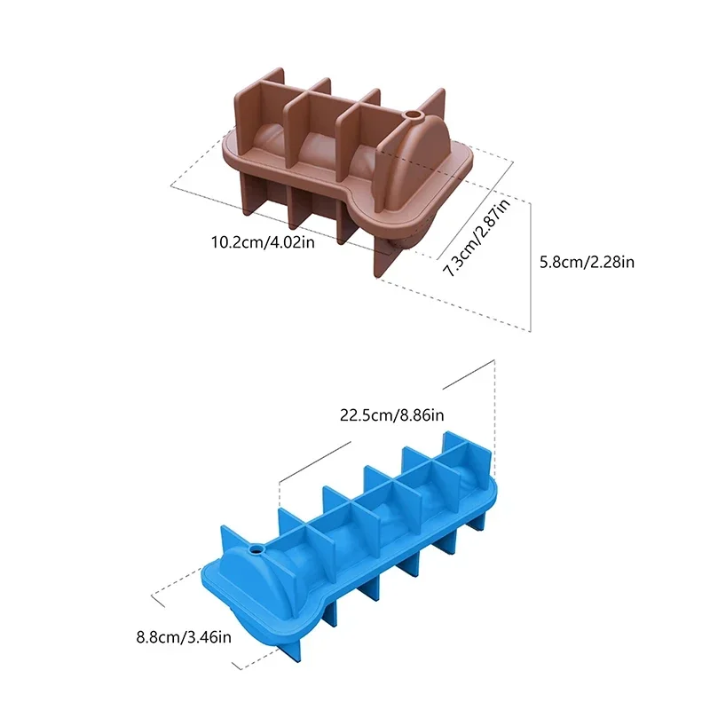 1pc Multifunctional DIY Prank Ice Cube Mold Mold Easy To Clean Silicone Ice Cube Mold for Iced Whiskey Cocktail Juice Tea Coffee