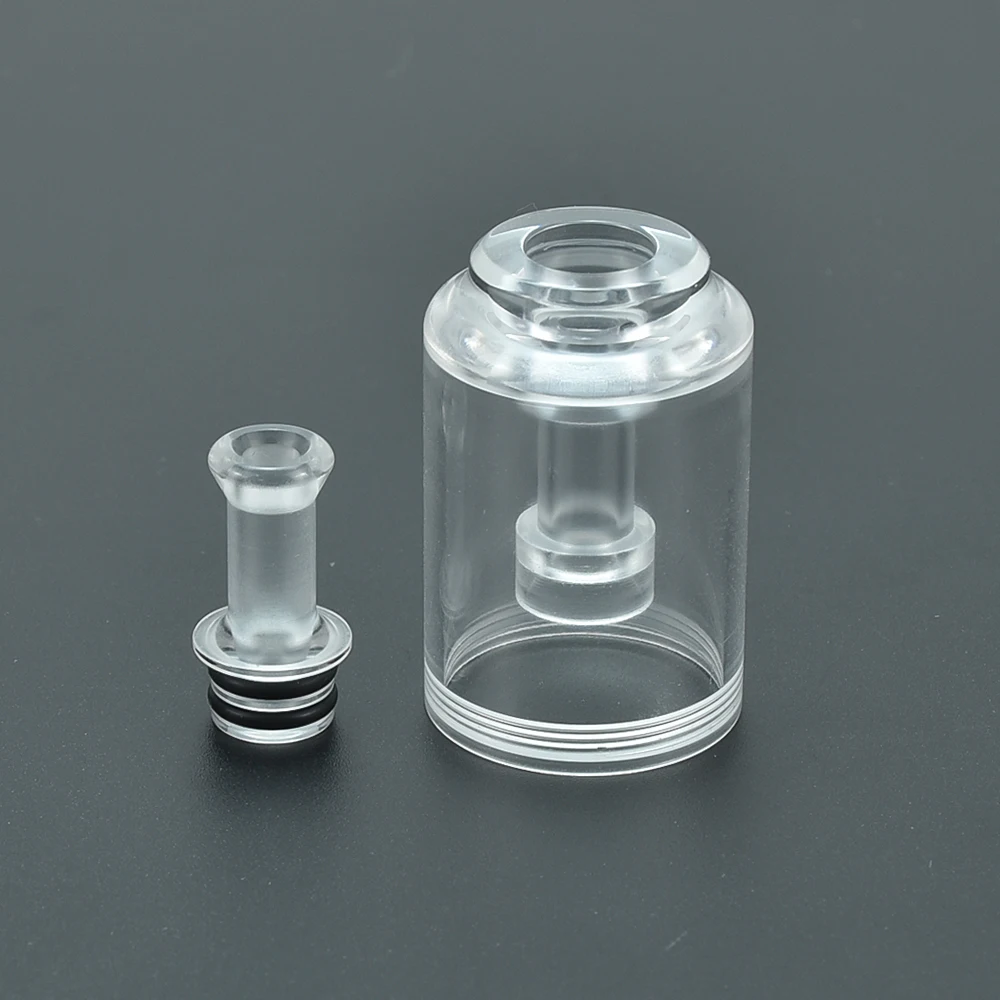 حار Coolvape Dvarw MTL RTA pc pei 2.6 مللي 5 مللي قطعة شفافة من خلال الأسود لتقوم بها بنفسك Dvarw Vape خزان ملحق