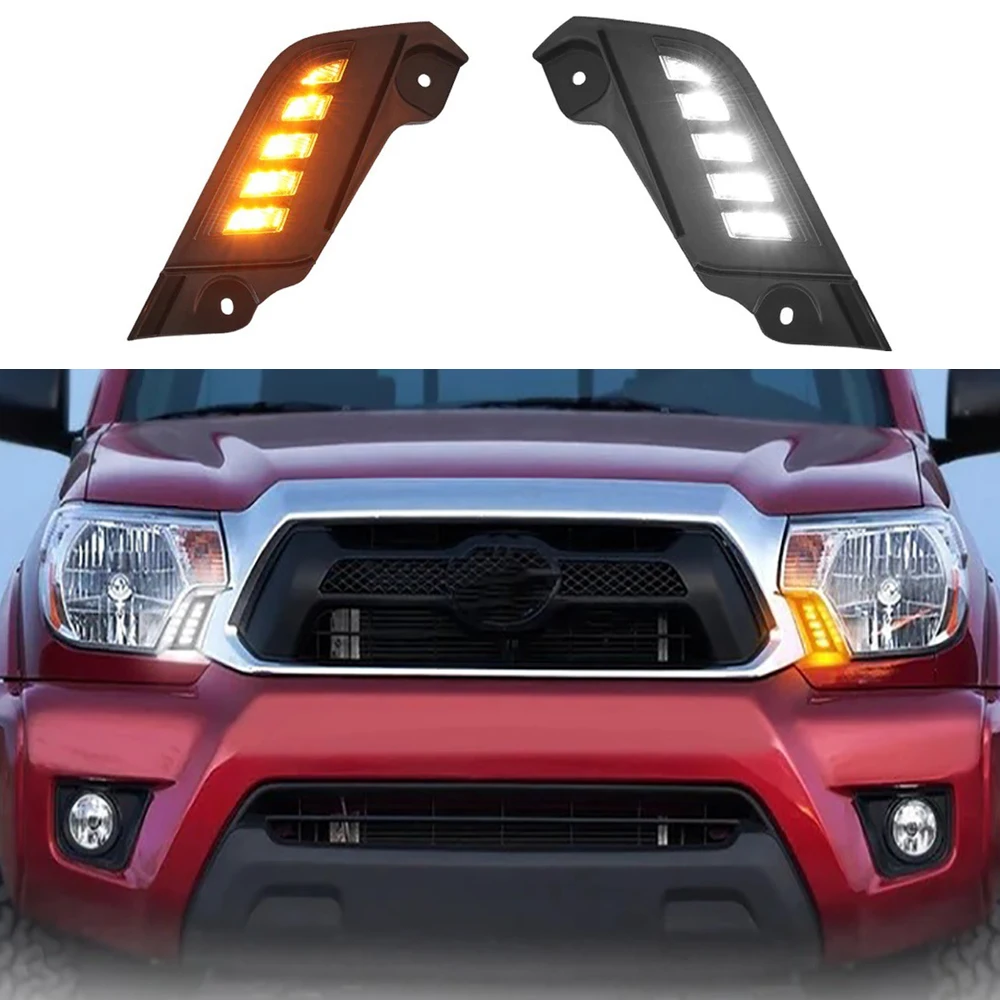 

Offroad 4x4 Modified LED Daytime Running Light Fit For Toyota Tacoma 2012 2013 2024 2025 Pickup Styling Accessories