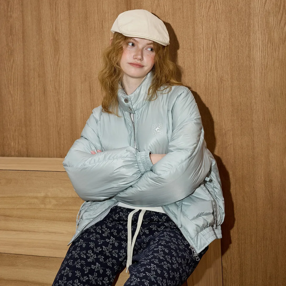 Coolhut الحد الأدنى التعادل الخصر المرأة سترة الشتاء 90% أسفل ملء عالية الرقبة معطف استرخاء صالح سترة منفوخة ملابس خارجية متعددة الاستخدامات