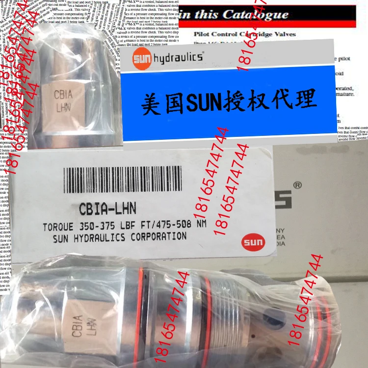 

Original CBIA-LHN CBIA-LIN CBIA-LAN CBIA-LBN US SUN Cartridge Valve, Counterbalance Valve