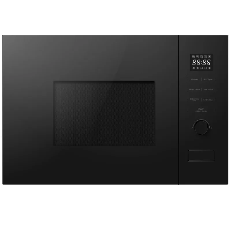 24 Inch 60cm Built-in Microwave With 0.7 Cu.ft. 20L Capacity, Touch Control, Black Microwave Oven