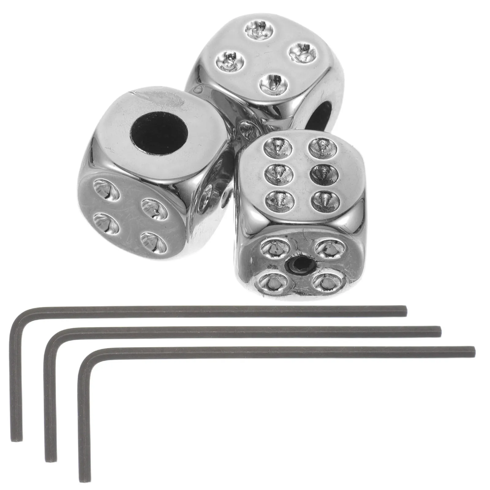 3 セットのギターハードウェアメタルコントロールノブデザインエレキギターベースボリュームトーン調整用レンチツールが含まれています