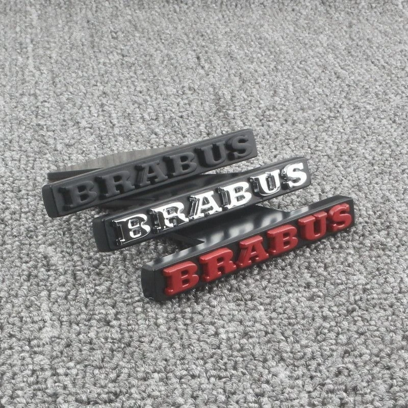 

3D Metal Logo Emblem Badge Stickers For Brabus smart w204 w205 GLC G63 G65 W463 G500 G350 CLA w464 w221 w213 w206 w212 GLS